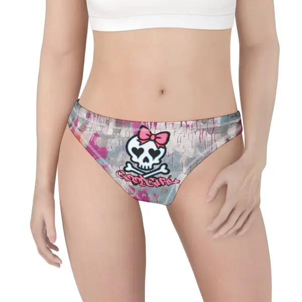 "Good Girl Skull" Comfort Fit Women’s Thong