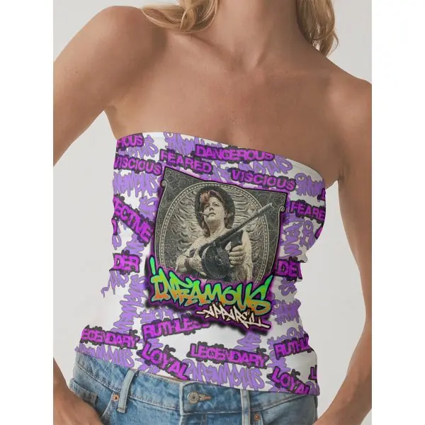 "Ma Baker" Premium Double Layer Strapless Top