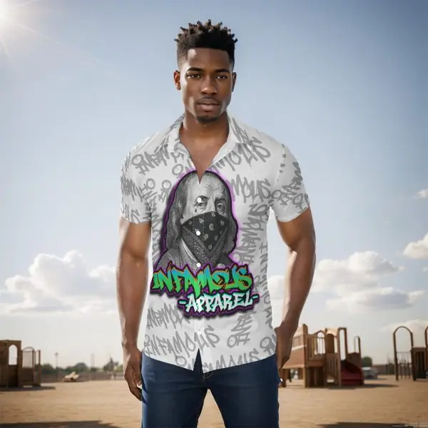 "The Benjamin" Men's Premium Button Down Shirt