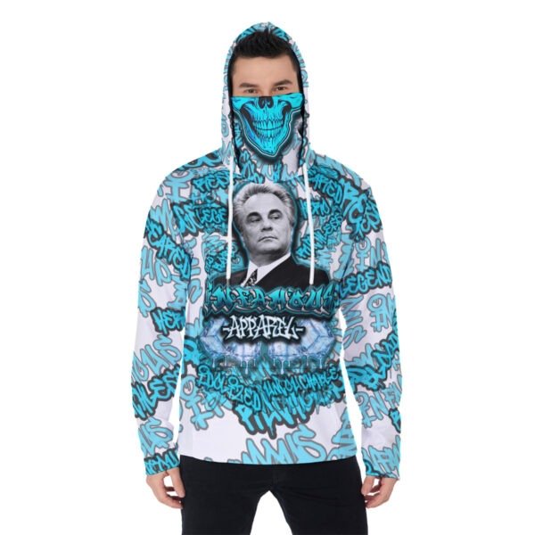 "John Ghotti" Men's Heavy Fleece Hoodie With Mask
