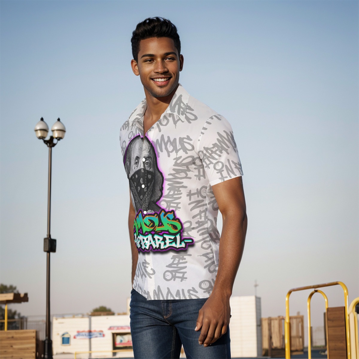 "The Benjamin" Men's Button Down Shirt Image 3