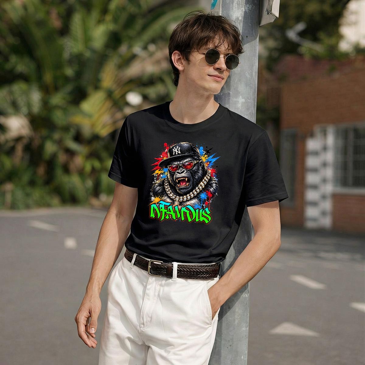 "Silverback Swag" Heavyweight Men's T Shirt Image 2