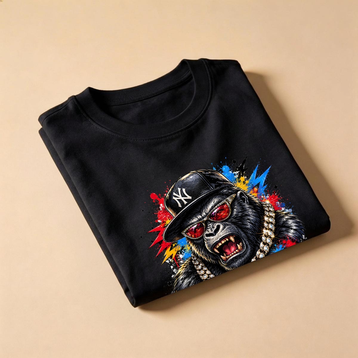 "Silverback Swag" Heavyweight Men's T Shirt Image 5