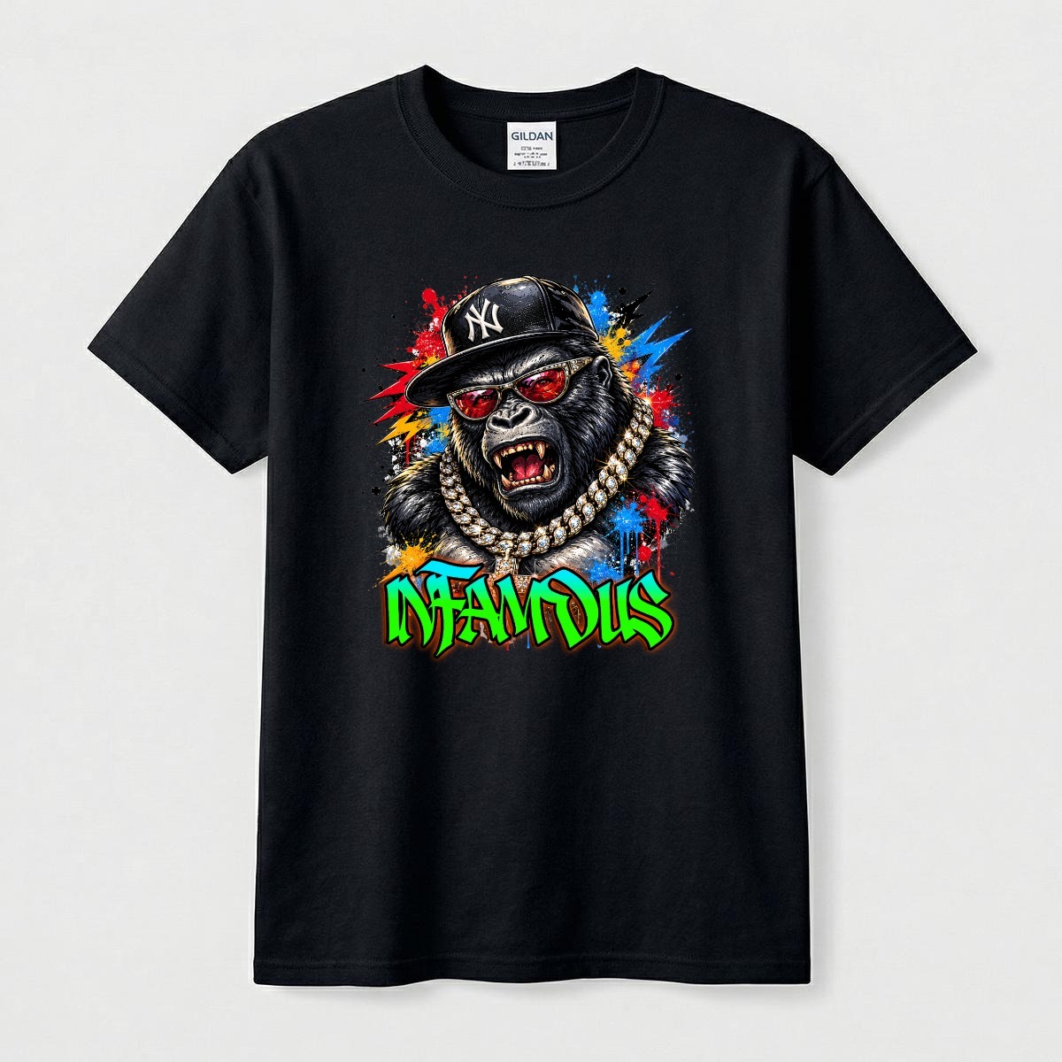 "Silverback Swag" Heavyweight Men's T Shirt Image 3