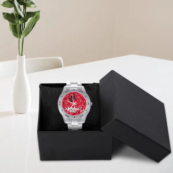 Infamous Apparel “Red Bandana Face” Stainless Steel Watch
