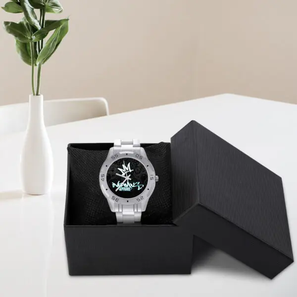 Infamous Apparel "Black Bandana Face" Stainless Steel Watch